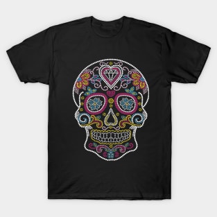 Sugar Skull Rhinestone style T-Shirt